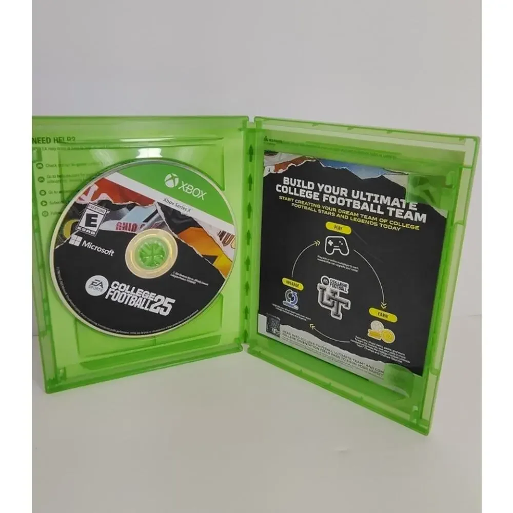 Microsoft Xbox Series X College Football 25 Video Game Sports With Insert